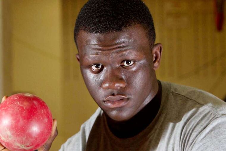 Awotunde, who is also a shot putter, placed 4th in the event at states last spring. He won the Group 3 title in the discus. DAVID M WARREN / Staff