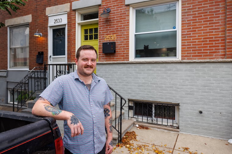 Michael Lancaster at his new home in South Philadelphia, Wednesday, Sept. 17, 2025.
