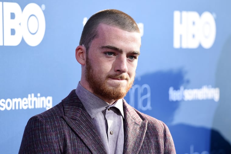 Angus Cloud, a cast member in the HBO drama series "Euphoria," poses at the premiere of the series at the ArcLight Hollywood, Tuesday, June 4, 2019, in Los Angeles.