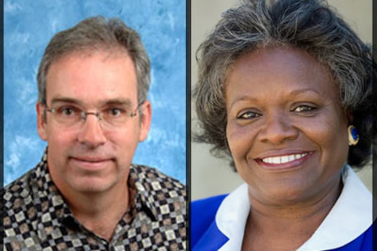 Lawrence J. Connell, left, an associate professor at Widener University School of Law, has accused dean Linda L. Ammons, right, of intentionally making false statements that characterize him as racist and sexist. (Photos: law.widener.edu)