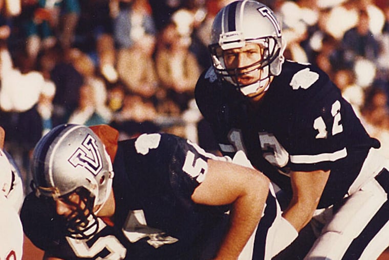 Kirk Schulz quarterbacked the Wildcats in the mid-1980s. (Photo via Villanova University)