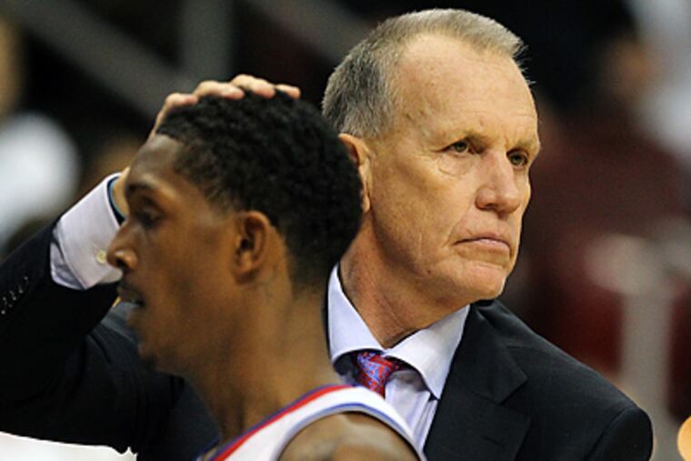 Lou Williams scored 13 points Saturday night against the Spurs. (Ron Cortes / Staff Photographer)