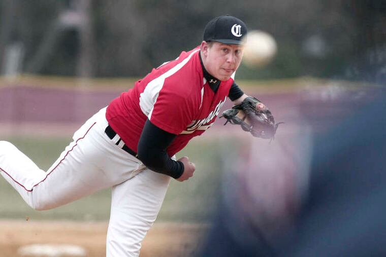 Cinnaminson's Marty McDonald pitches against Holy Cross. ELIZABETH ROBERTSON / Staff