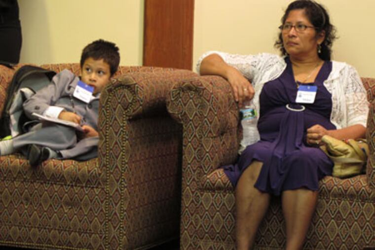 File Photo: Freddy Hernandez, 5, and his mother, Griselda Ruiz, in Camden. She is one of the parents who petitioned the N.J. Department of Education to have him immediately transferred to a better-performing school. (AP)