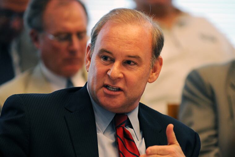 State Treasurer Rob McCord jumps into the Pennsylvania governor's race Tuesday, offering himself as a Democrat with business credentials who would reverse cuts that Gov. Corbett has made in public education and other institutions vital to the middle class. (Sarah J. Glover / Staff Photographer)