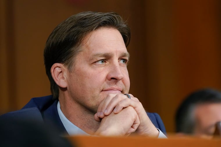 U.S. Sen. Ben Sasse, (R., Neb.) listens during a confirmation hearing for Supreme Court nominee Ketanji Brown Jackson before the Senate Judiciary Committee on Capitol Hill in Washington, March 23, 2022.