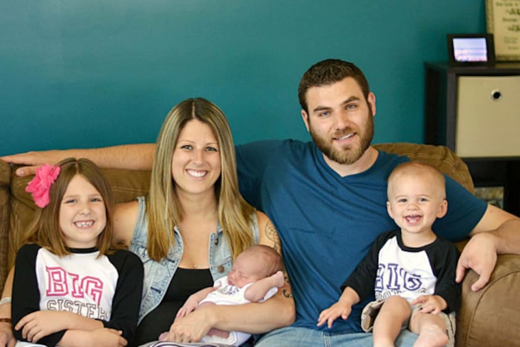 Marissa and JT Donnell with (from left) Leyla, Talon, and Jaxon. ( Photo: Jeni Jill Photography )