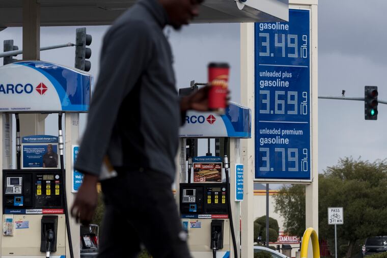 The average U.S. price of regular-grade gasoline has dropped 12 cents a gallon (3.8 liters) over the past three weeks to $2.31. The highest average price in the nation is $3.46 a gallon in the San Francisco Bay Area. The lowest average is $1.80 in Baton Rouge, La.