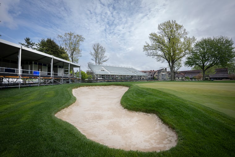 Preparations have progressed at Aronimink Golf Club ahead of the PGA Championship.