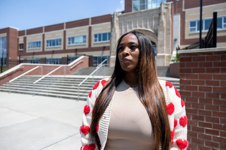 Ayanna Dickerson-Bell, 37, of Camden, is one of 117 Camden School District employees who are expected to lose their jobs as the district seeks to close a budget gap. Dickerson-Bell counsels students in crisis.