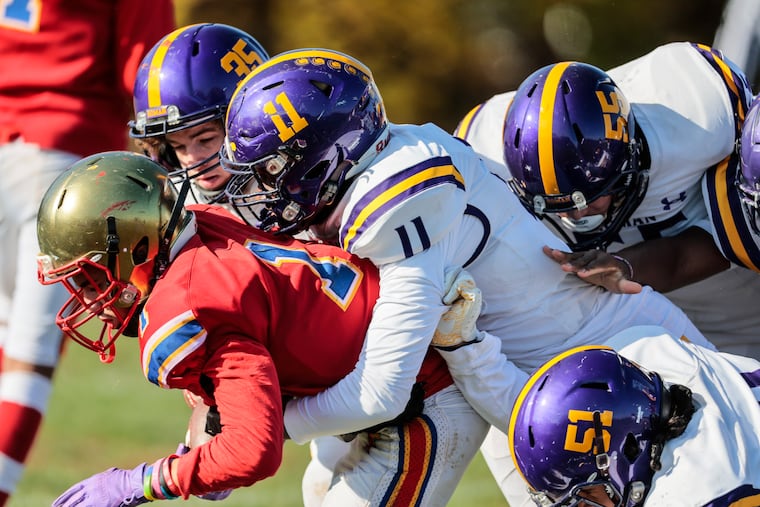 Roman Catholic and Frankford began a new Thanksgiving rivalry on the gridiron on Thursday. Roman beat Frankford 34-8.