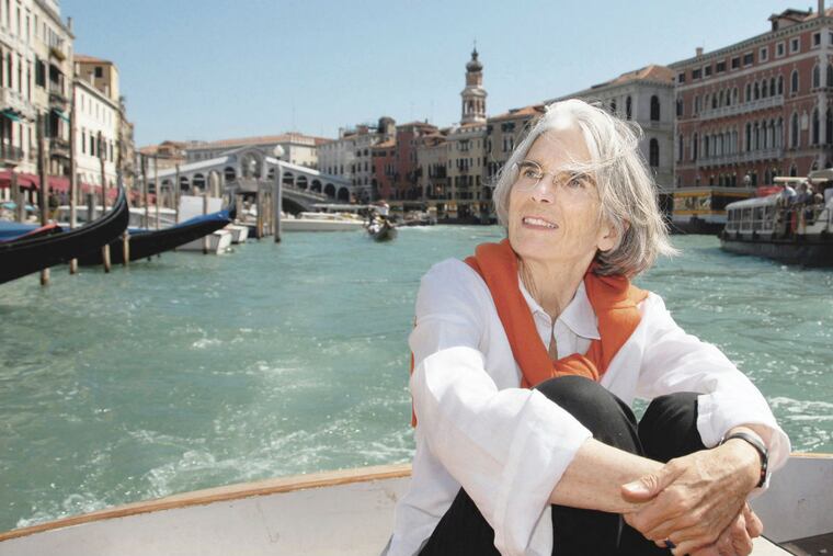 Author Donna Leon with her beloved Venice, setting of her Commissario Brunetti novels, behind her. Photo: Photo: Regine Mossiman.