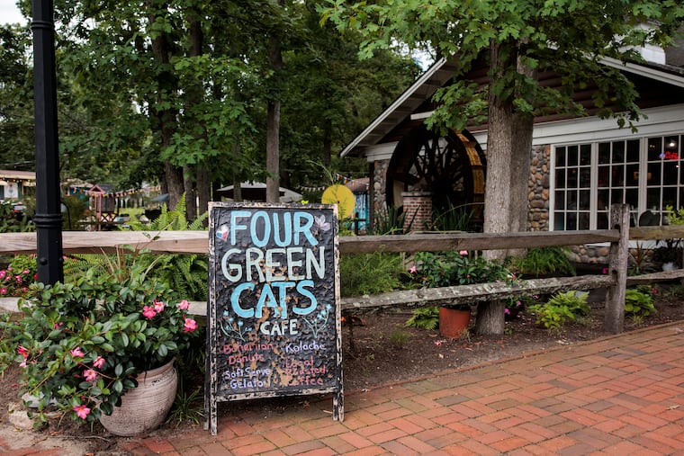 The exterior of Four Green Cats Cafe on Tuesday, Aug. 25, 2026, in Mount Laurel.