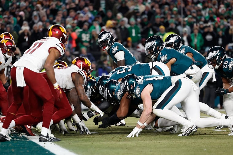 Washington's football team, here playing against the Eagles in January's NFC championship game, has been called the Commanders since 2022.