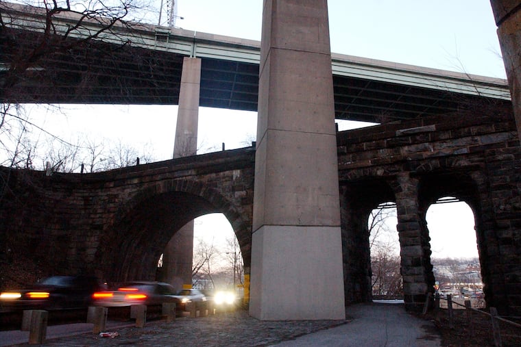 The jogging path (right) along West River Drive where Rebecca Park was murdered.