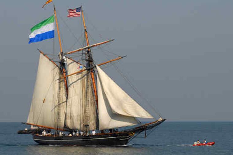The Freedom Schooner Amistad, a replica of the ship that sparked a 19th-century slave revolt. The stately schooner will fly both the U.S. and Cuban flags as it heads to Havana next week.