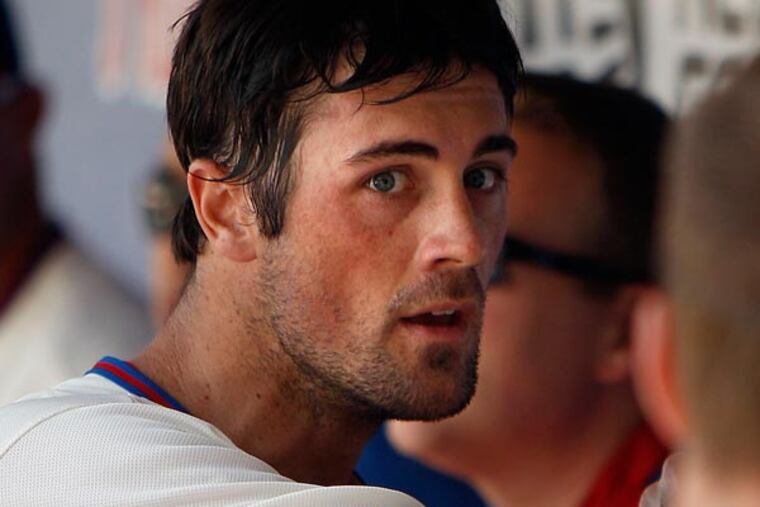 Cole Hamels in the dugout during a game on June 5. (David Maialetti/Staff Photographer)