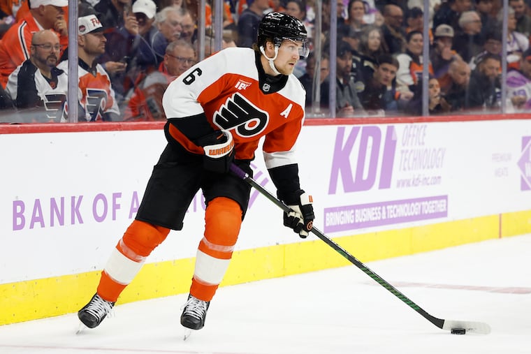 Flyers defenseman Travis Sanheim, who was recently added to the power play, has his eyes on making Canada's Olympic team.