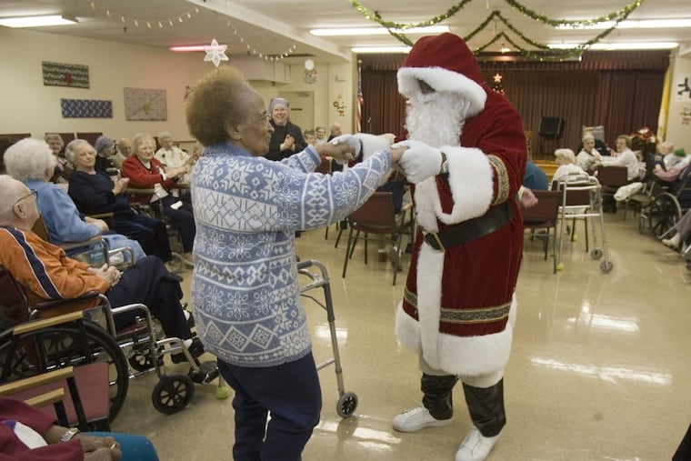 At a Christmas past, the Little Sisters of the Poor hosted a party for residents of the Holy Family Home on Chester Avenue.