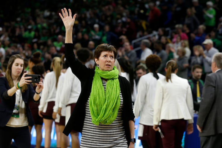 Muffet McGraw led Notre Dame's powerhouse women's basketball program for more than three decades.