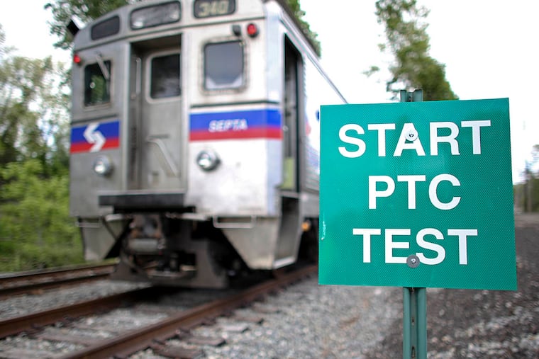 Positive train control is a system designed to prevent accidents by remotely stopping speeding trains and enforcing other controls on train movements. (Joseph Kaczmarek/For the Inquirer)