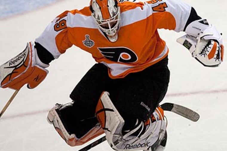 Michael Leighton started back-to-back games for the Phantoms over the weekend. (Ed Hille/Staff file photo)
