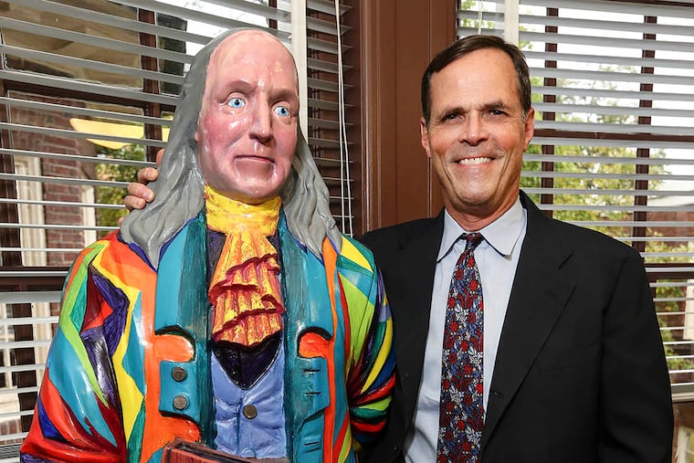 David B. Thornburgh, executive director of the Fels Institute of Government at the University of Pennsylvania, will be taking the helm at the Committee of Seventy in December. He replaces Zack Stalberg, who retired in July. Wednesday, October 22, 2014. (Steven M. Falk / Staff Photographer)