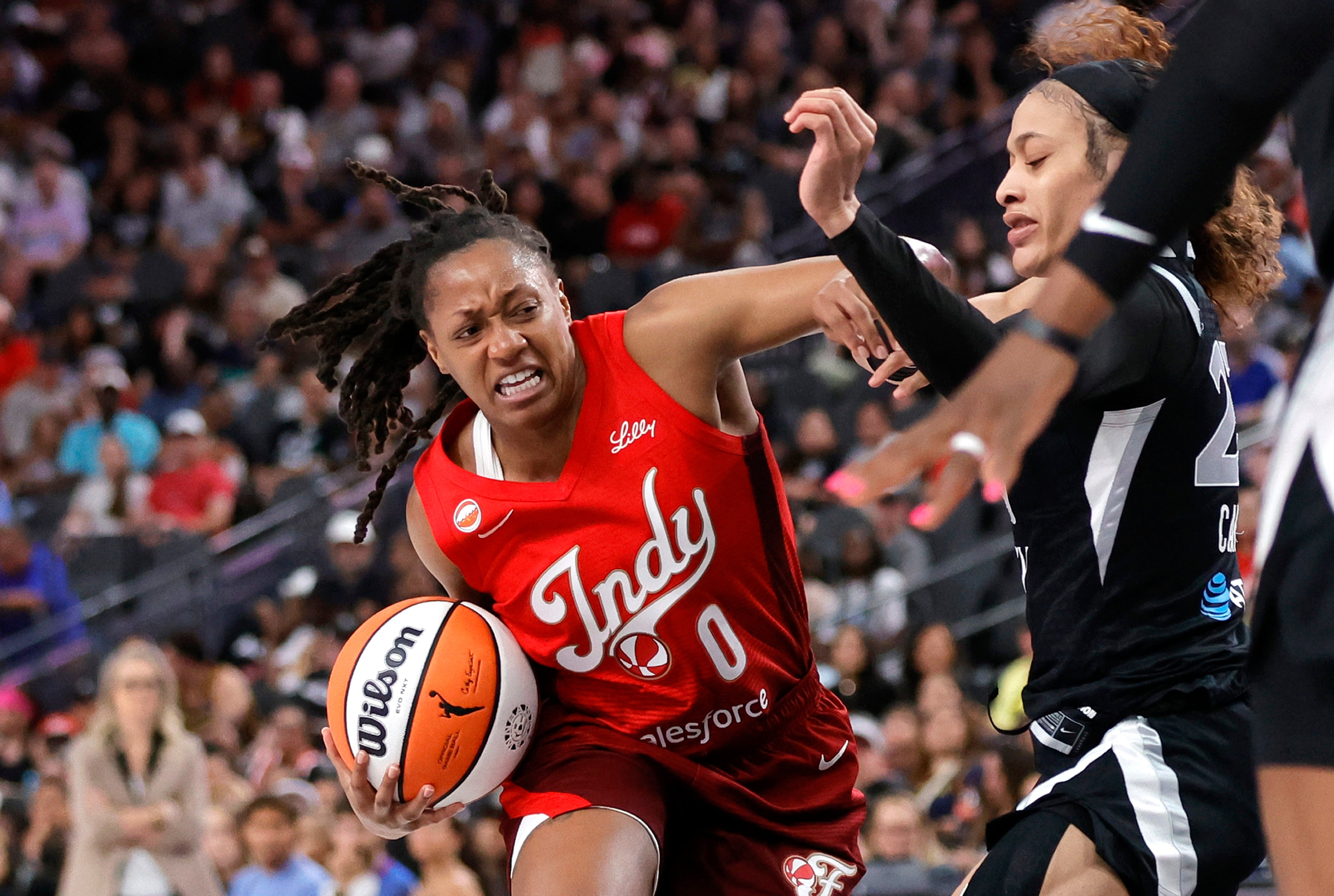 Fever overcome Aces absence-challenged lineup, clinch first Las Vegas win