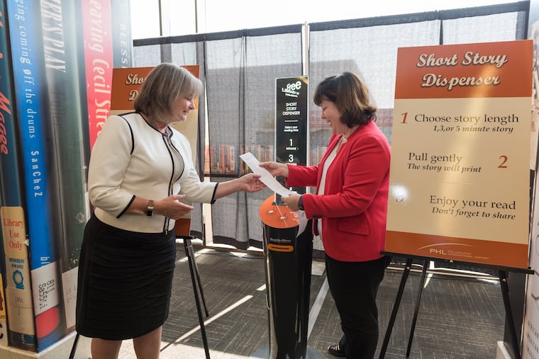 Siobhan Reardon and Chellie Cameron give the dispenser a spin