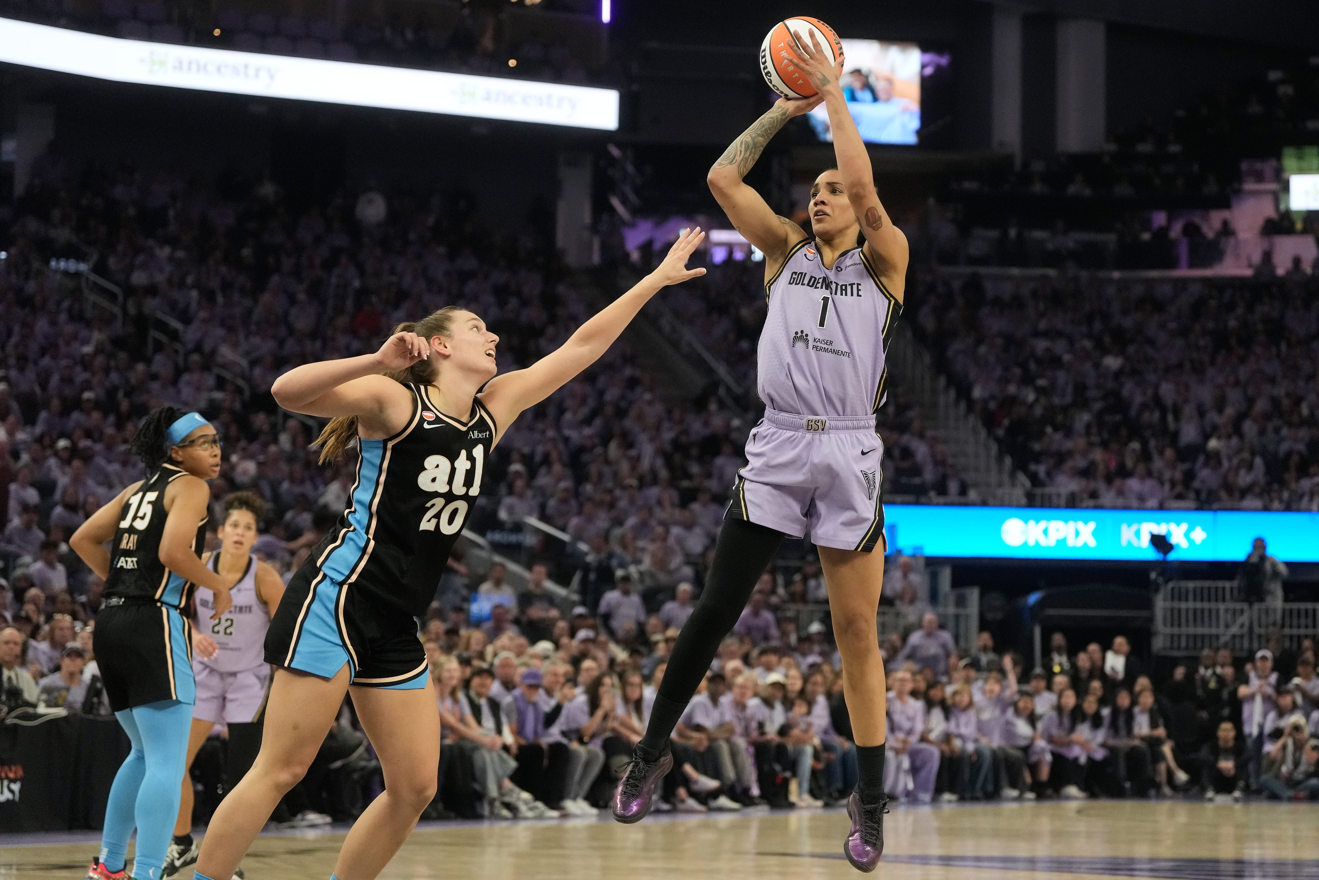 Kiah Stokes' big night on both ends leads Valkyries past Dream 64-55 and within a win of WNBA title