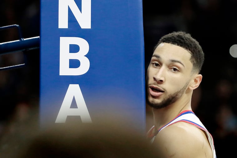 76ers point guard Ben Simmons.