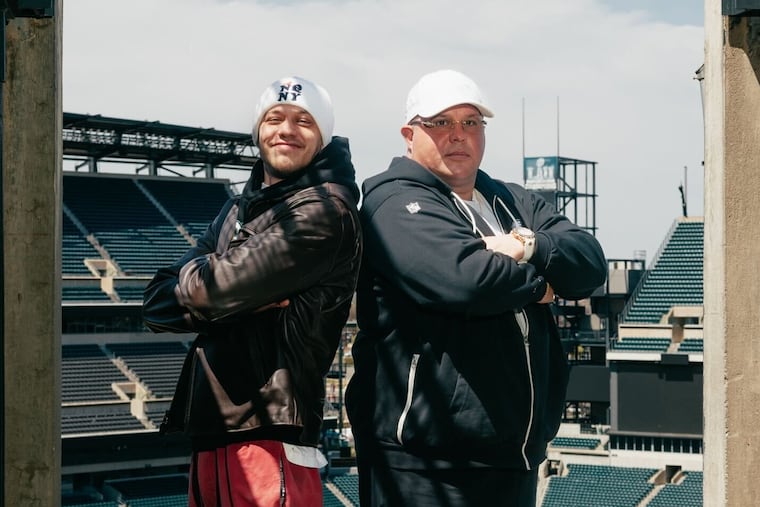 "Big Dom" DiSandro shows off his new Italian flag sock collection, a collaboration with comedian Pete Davidson.