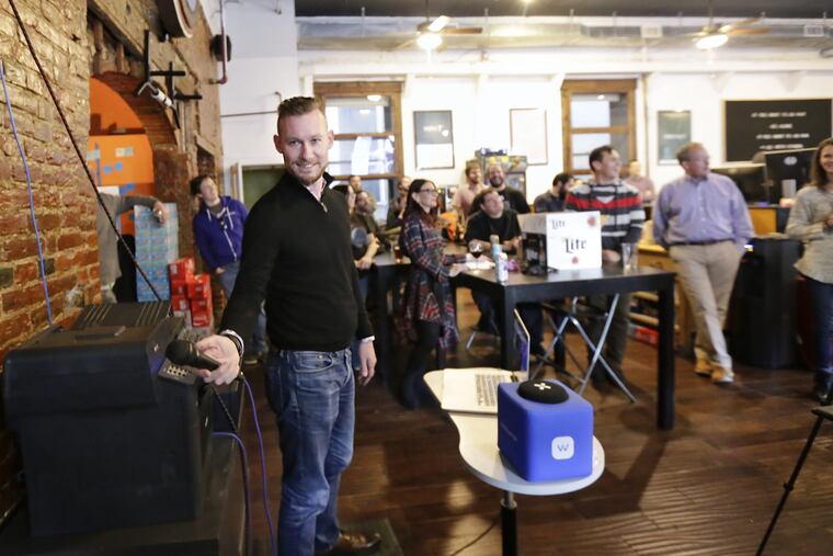 WebLinc CEO Darren Hill at the WebLinc/Workarea offices above the National Mechanics bar in Philadelphia