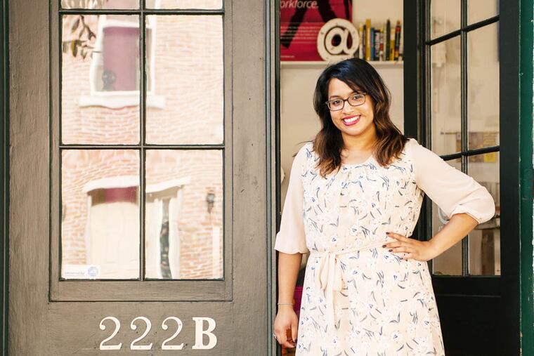 Melissa Alam, a freelance photographer and designer who also runs the online magazine "Femme and Fortune," is opening a co-working space for women entrepreneurs called The Hive on Race Street in Old City. September 18, 2014, Philadelphia, Pennsylvania. ( MATTHEW HALL / Staff Photographer )