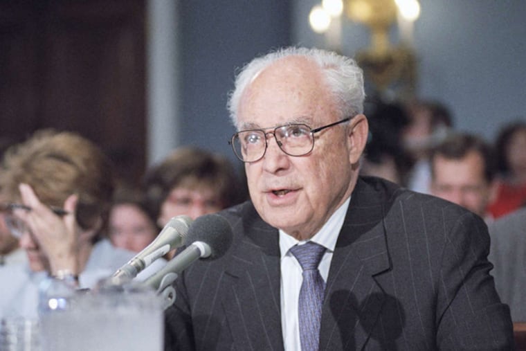 Robert S. Strauss, the U.S. envoy to Russia, testified before a House committee in 1992. He was a counselor to presidents and once led the Democratic Party. (Associated Press)
