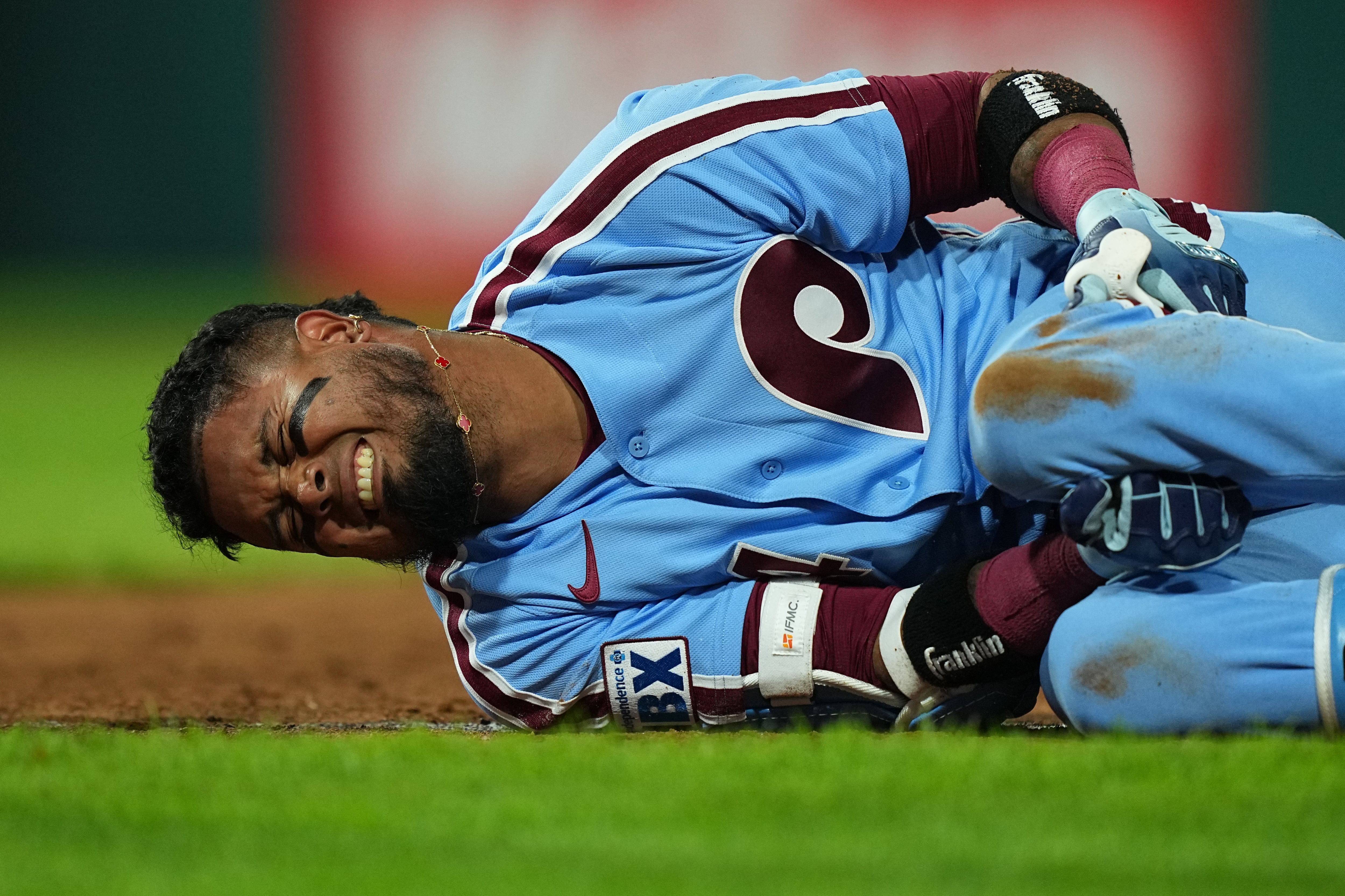 Arraez exits Phillies game with ankle sprain as batting title bid faces setback