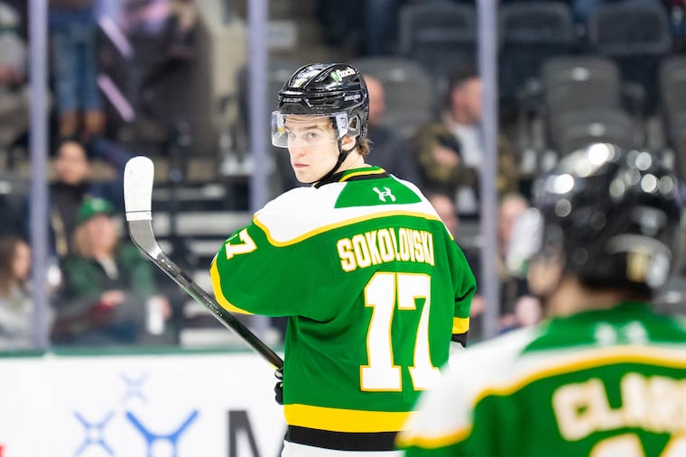 Maksim Sokolovskii stands a smidge below 6-foot-8, putting him right in the Flyers' wheelhouse.