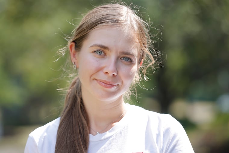 Liliia Kravtsova was photographed in Warminster, Pa. on July 20, 2022. She fled the war in her Ukrainian homeland and is now living with relatives in the U.S.