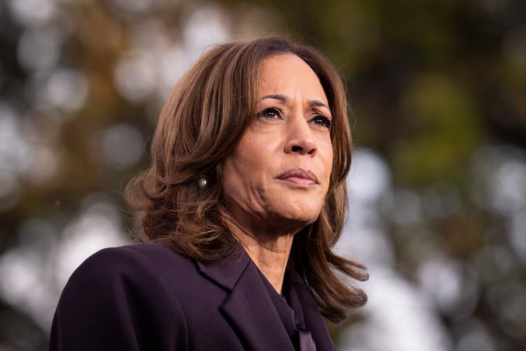 Democratic presidential nominee Vice President Kamala Harris speaks in Washington in November.