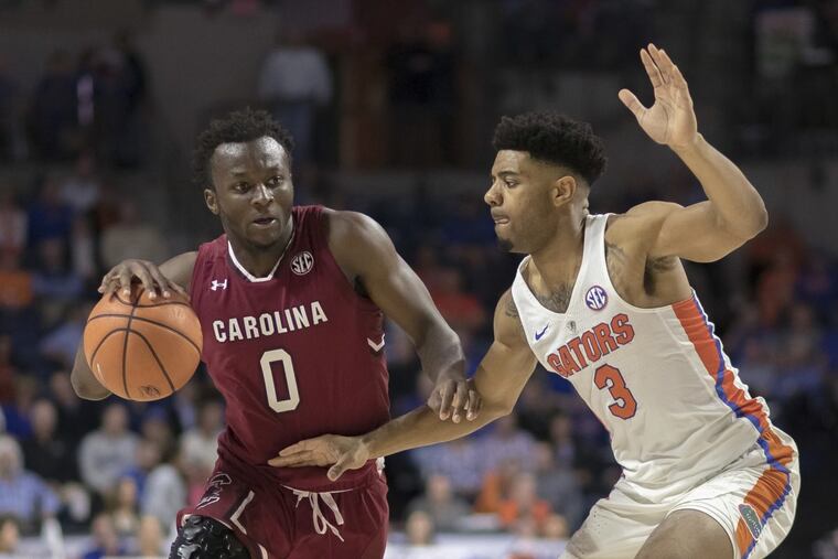 David Beatty (left) averaged 3 points per game off the bench for the Gamecocks last season.