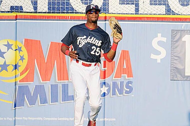 Anthony Hewitt was drafted as a shortstop, but the Phillies were hoping he could be their third baseman of the future. (Ralph Trout/Reading Fightin Phils)