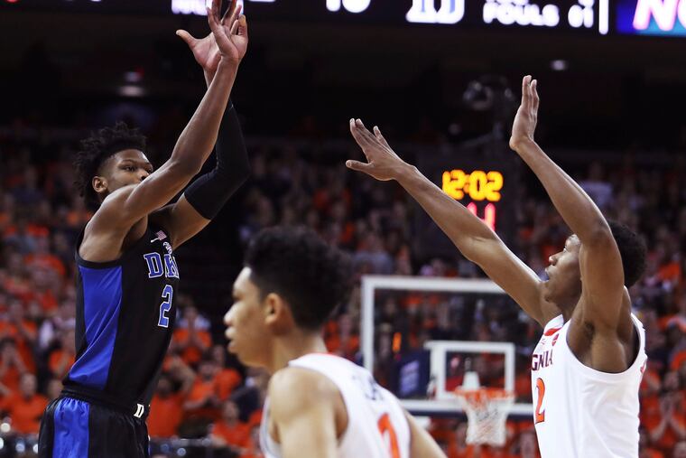 Cam Reddish (left) and De'Andre Hunter both played their high school ball in Philly before heading to Duke and Virginia, respectively.