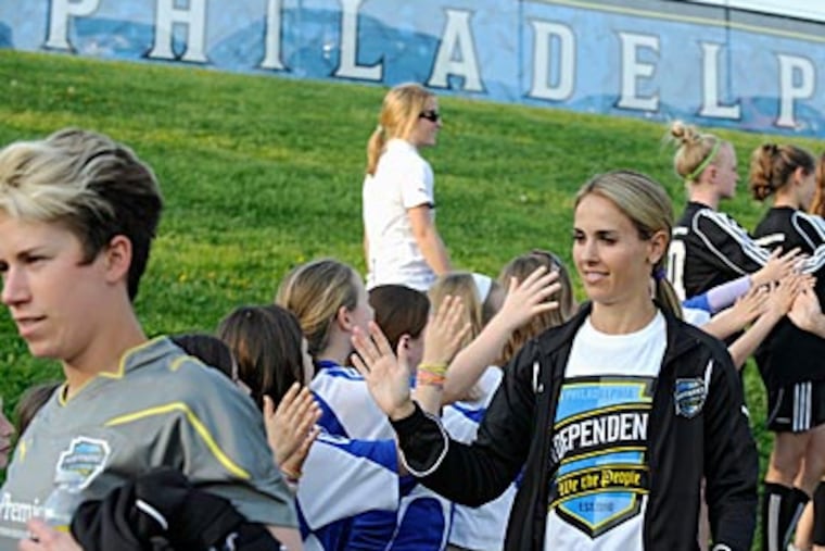 Heather Mitts and the Independence start the playoffs Sunday at West Chester University. (Clem Murray / Staff File Photo)