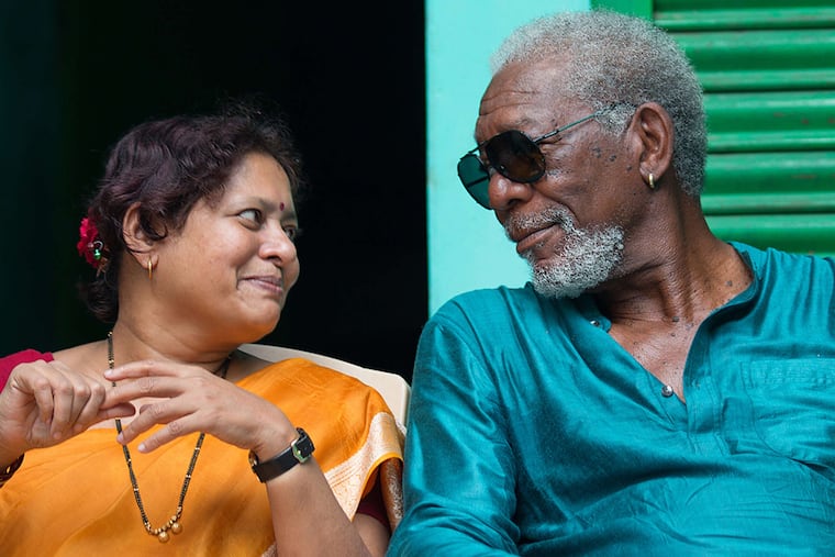 In "The Story of God," host Morgan Freeman visits far-off places, conversing with people to explore their beliefs. The show even brought him to Philadelphia.