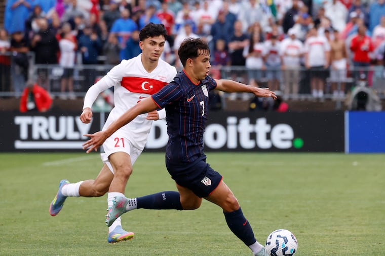 Union midfielder made his senior U.S. national team debut in Satturday's 2-1 loss to Turkey.