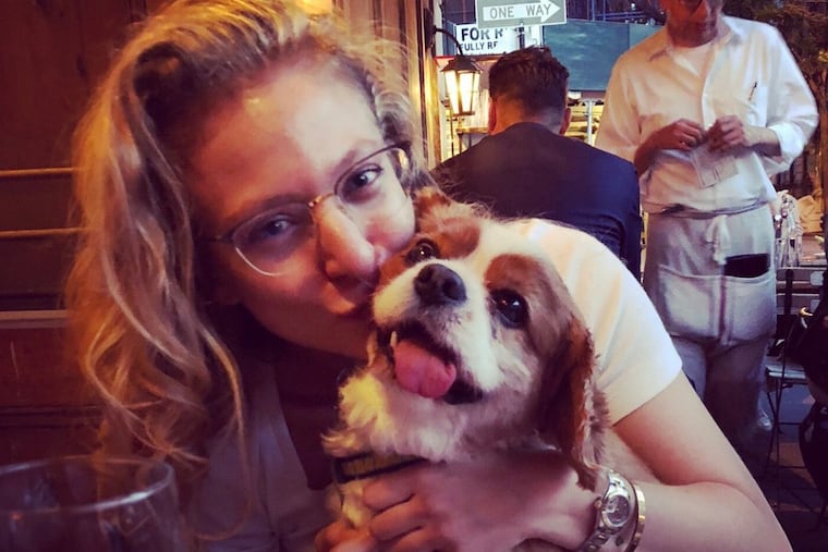 Francesca Serritella and her dog, Pip