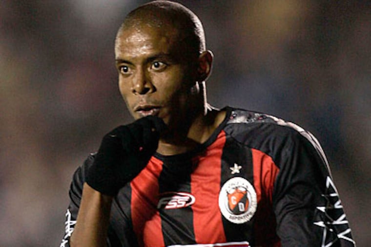 Lionard Pajoy is the current leading scorer in Colombia's first division with 10 goals in 18 matches. (AP file photo)