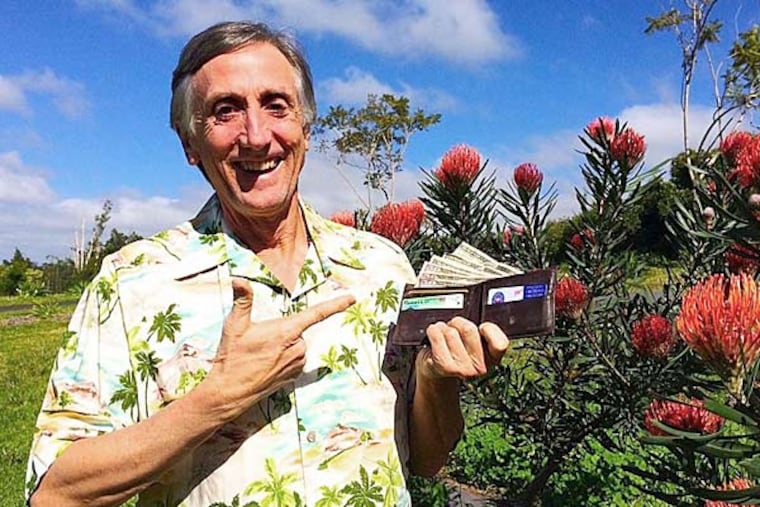 Kit Thomas thought his wallet was history, but the two were reunited. (Courtesy of Christopher Thomas)