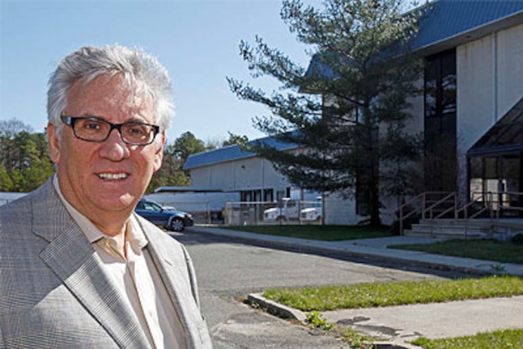 An old Trump casino warehouse off Delilah Road in Egg Harbor Township will be used as a medical-marijuana facility if the plan gets a final OK. (Akira Suwa / Staff Photographer)