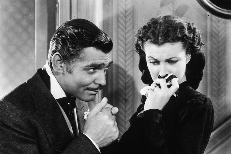 Clark Gable (left0 as Rhett Butler and Vivien Leigh as Scarlett O'Hara in "Gone With the Wind." (Hulton Archive/Getty Images/TNS)